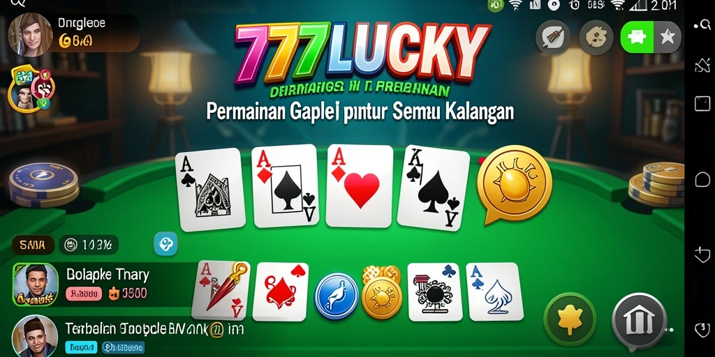 Tampilan permainan Gaple yang seru dan interaktif.