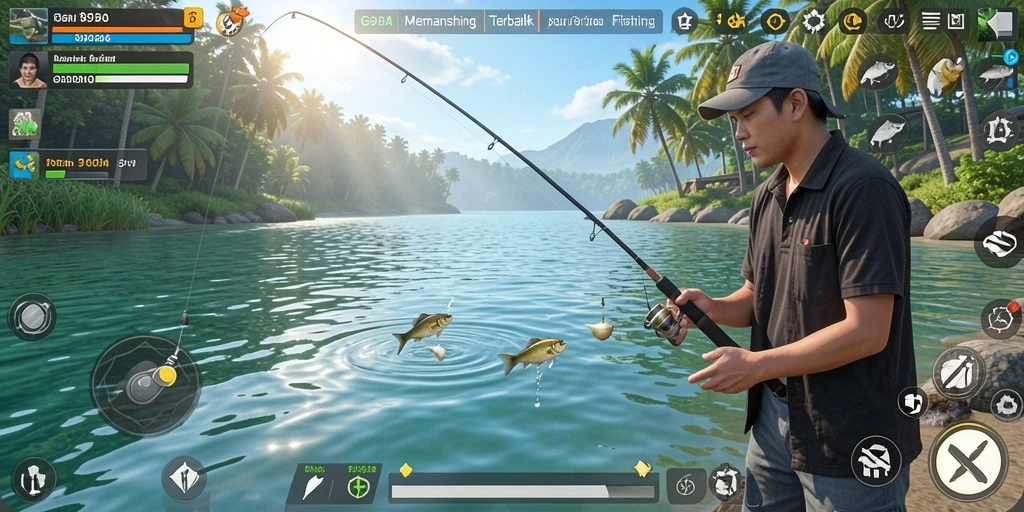 Tampilan luar biasa gameplay memancing di 898A