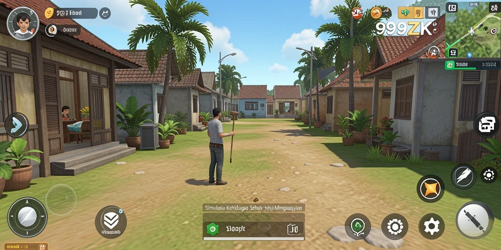 Tampilan gameplay menarik dalam 999ZK dengan interaksi karakter.