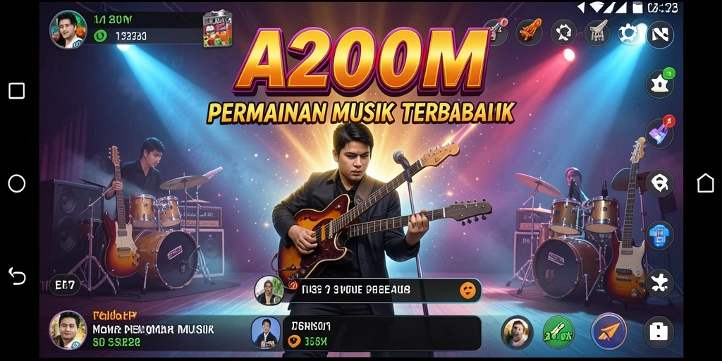 Tampilan gameplay A200M yang interaktif dan menarik.