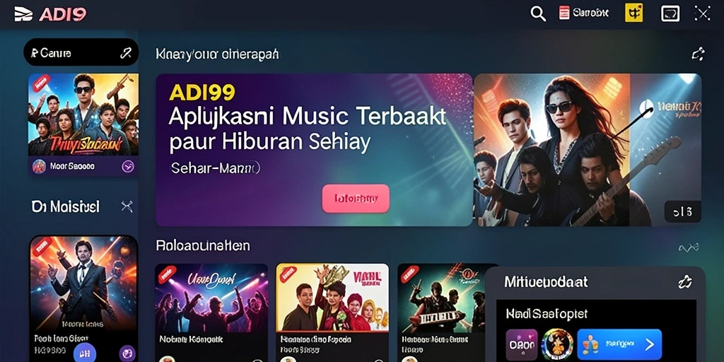 Screenshot ADI99 menampilkan pengguna yang asyik bermain musik.