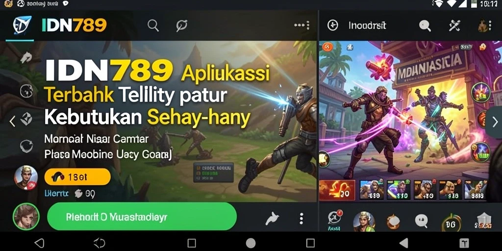 Tampilan utama aplikasi IDN789 dengan fitur-fitur Utility.