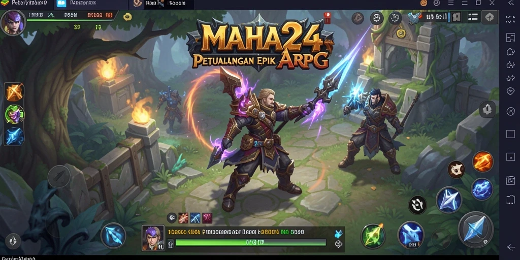 Screenshot menampilkan pertarungan seru dalam MAHA24.