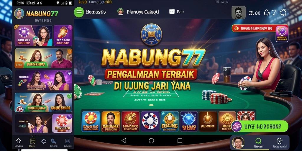 Tampilan menarik dari gameplay Live Casino NABUNG77