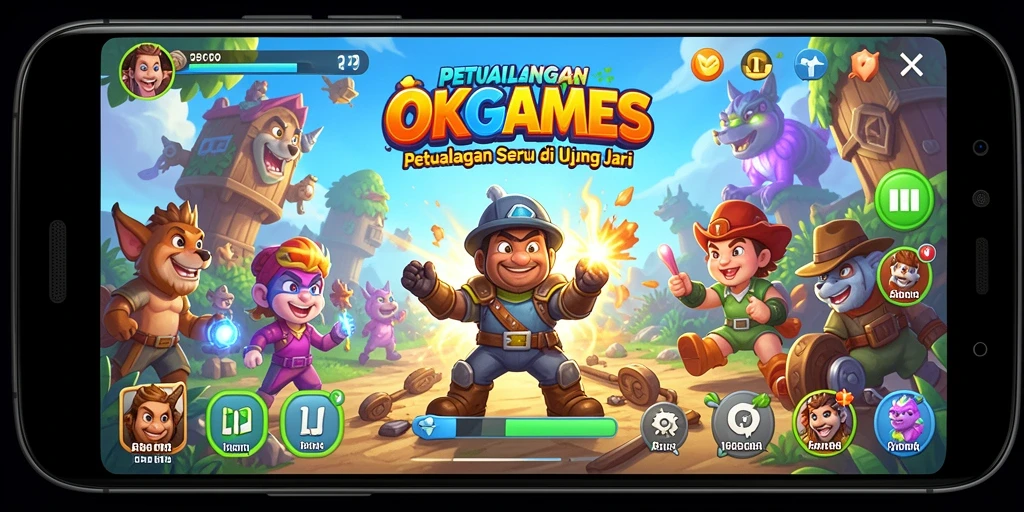 Tangkapan layar gameplay OKGAMES yang penuh aksi dan tantangan.
