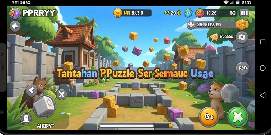 Screenshot <strong>PPRRYY</strong> menampilkan gameplay penuh warna dan tantangan puzzle yang mengasyikkan.
