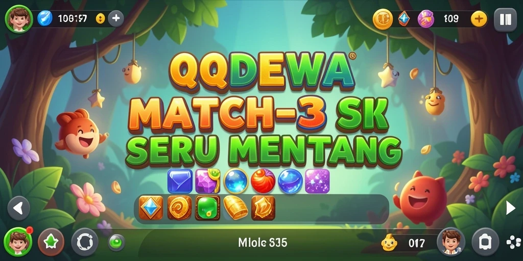 Tampilan gameplay QQDEWA yang seru dan penuh warna.