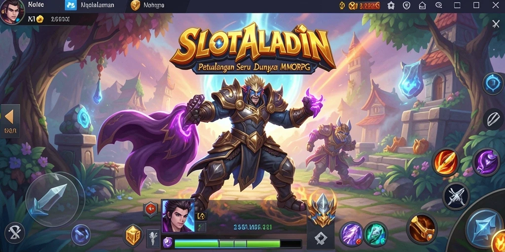 Tangkapan layar menampilkan pertempuran seru di dunia MMORPG.
