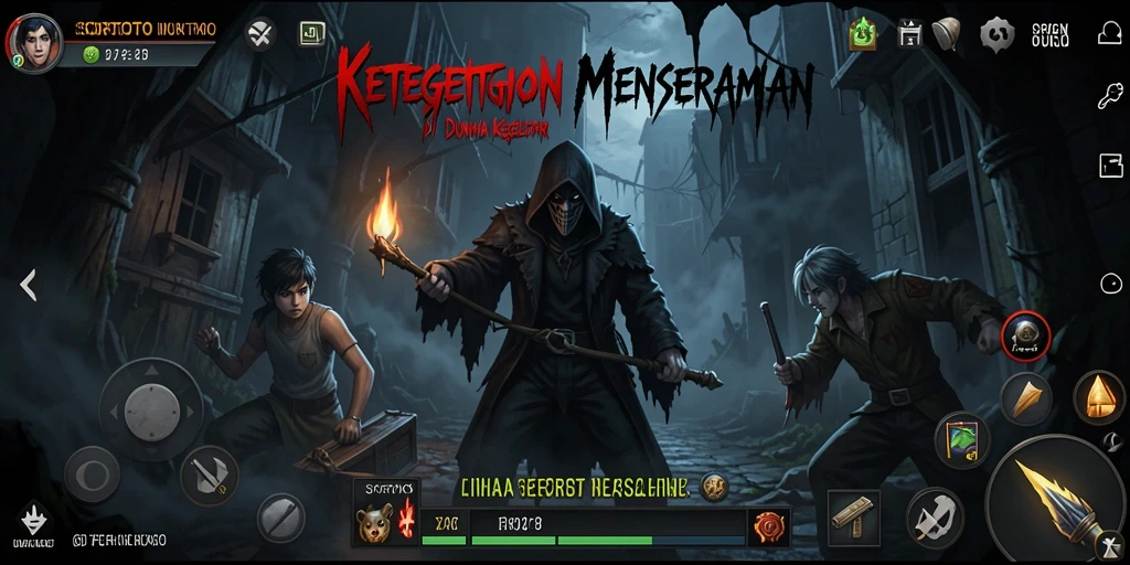 Tampilan gameplay SORTOTO yang menanamkan rasa takut dan misteri.