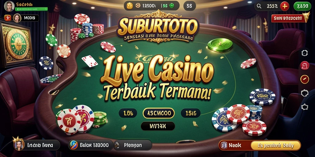Tampilan gameplay yang mendebarkan di SUBURTOTO Live Casino.