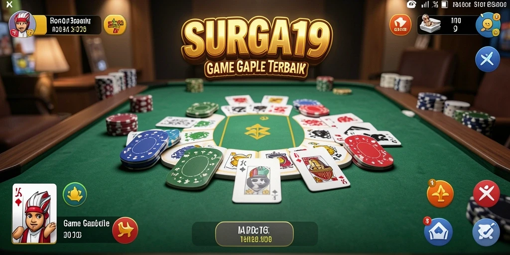 Tampilan gameplay Gaple yang seru dan interaktif.