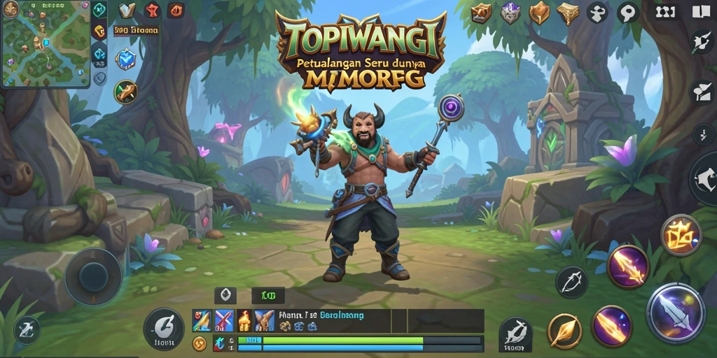 Tampilan gameplay seru di dunia TOPIWANGI yang penuh petualangan.