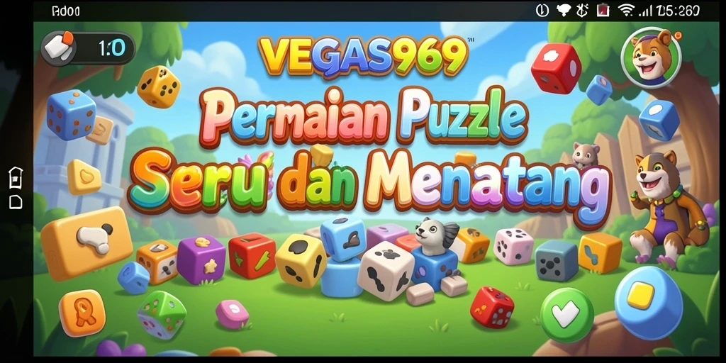 Tampilan gameplay yang menampilkan tantangan Puzzle di VEGAS969.